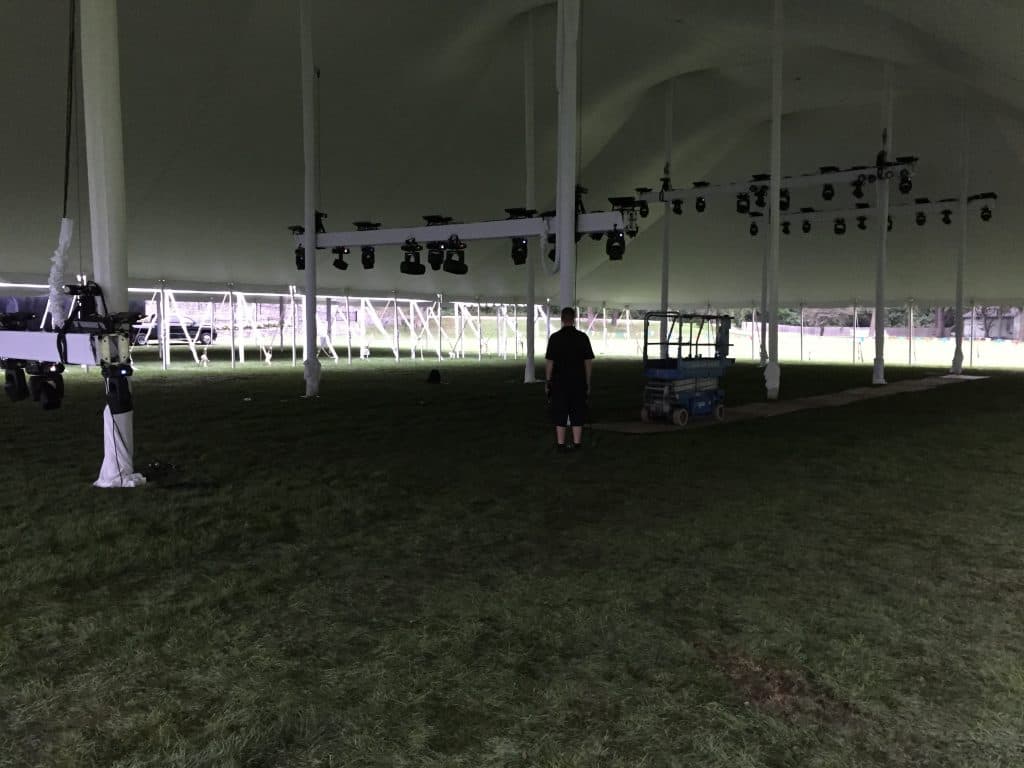 Mega Tent Lighting Design