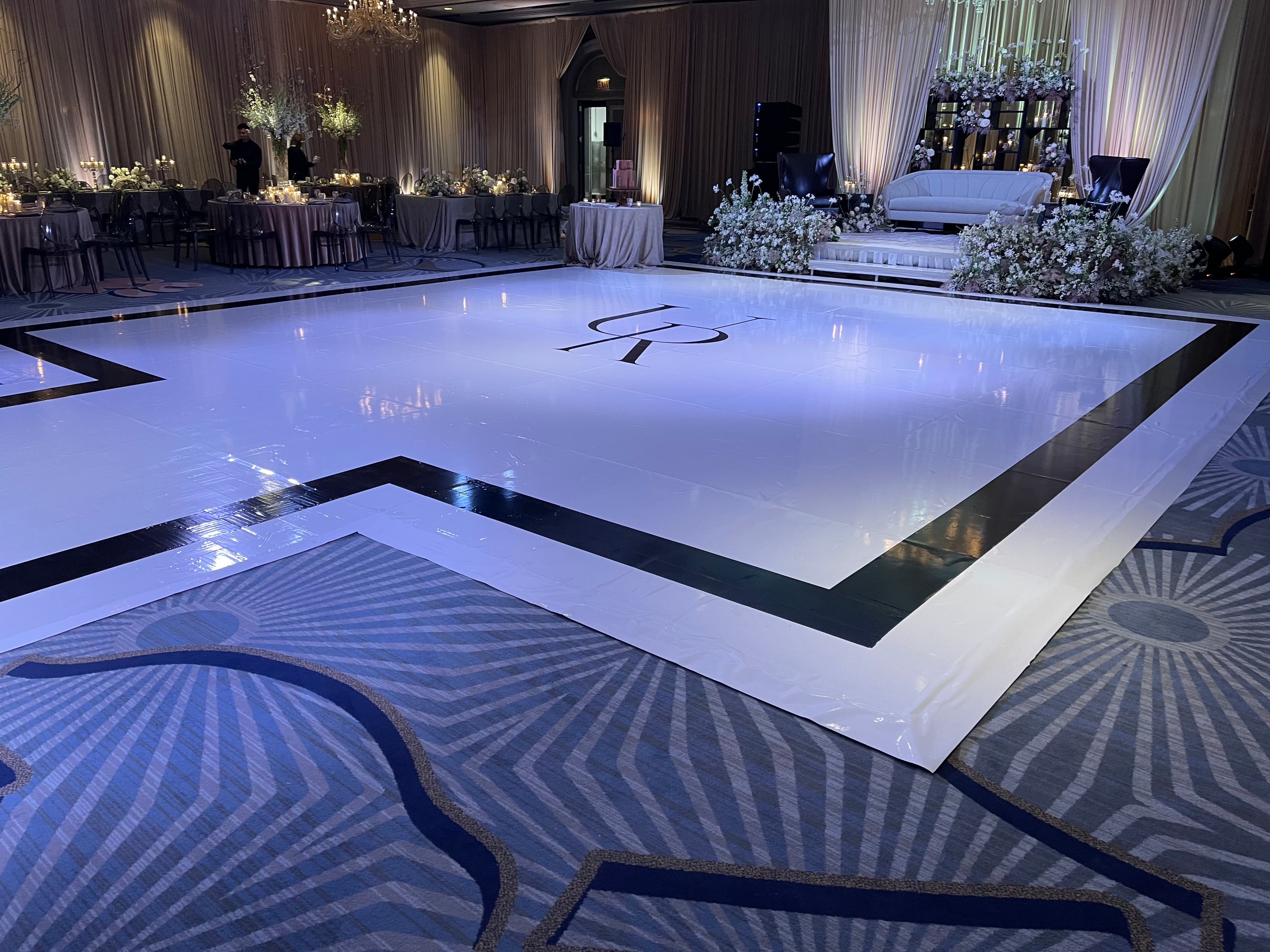 Wedding Reception Floor Wrap