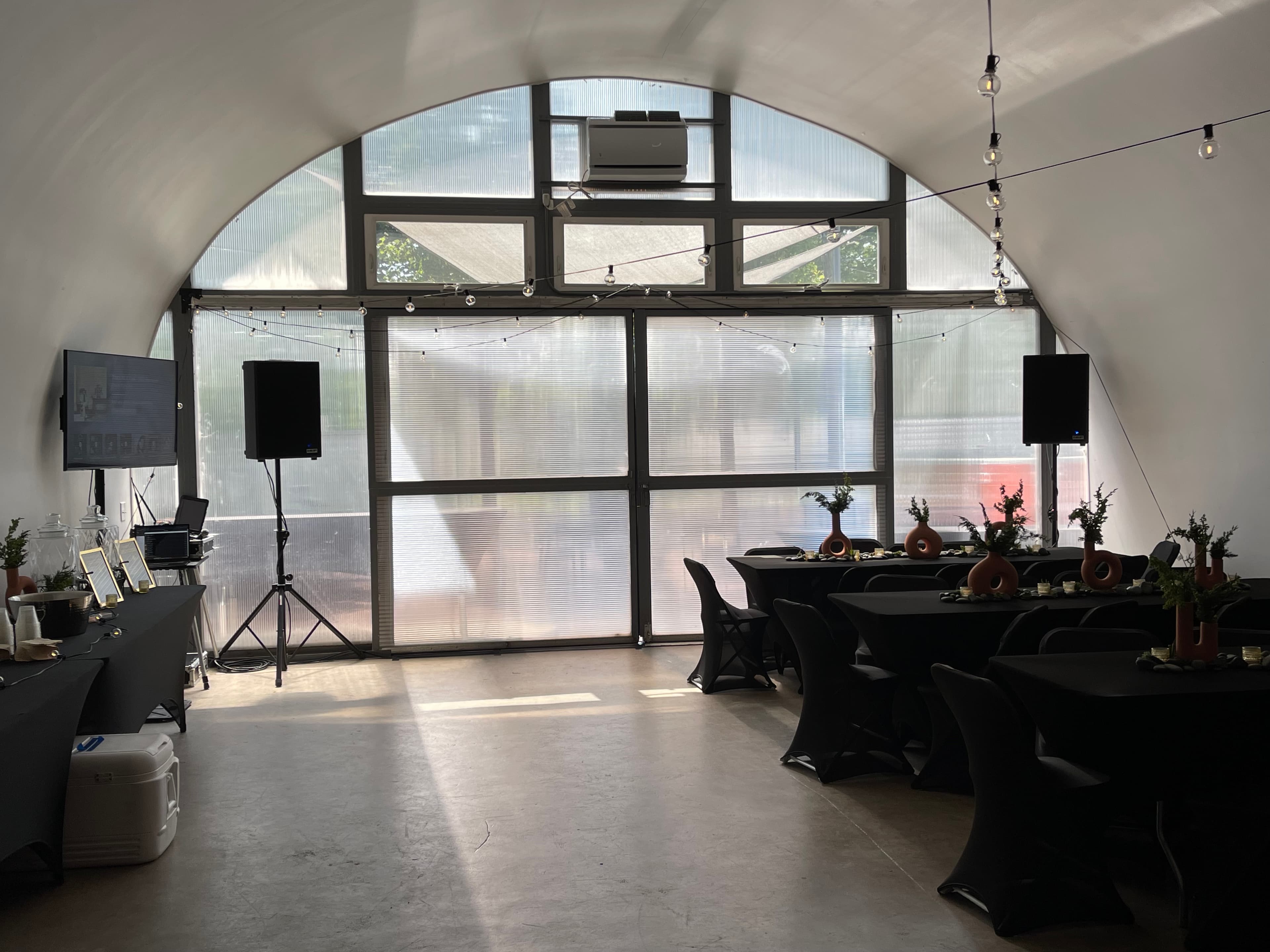 Quonset Hut Wedding Reception