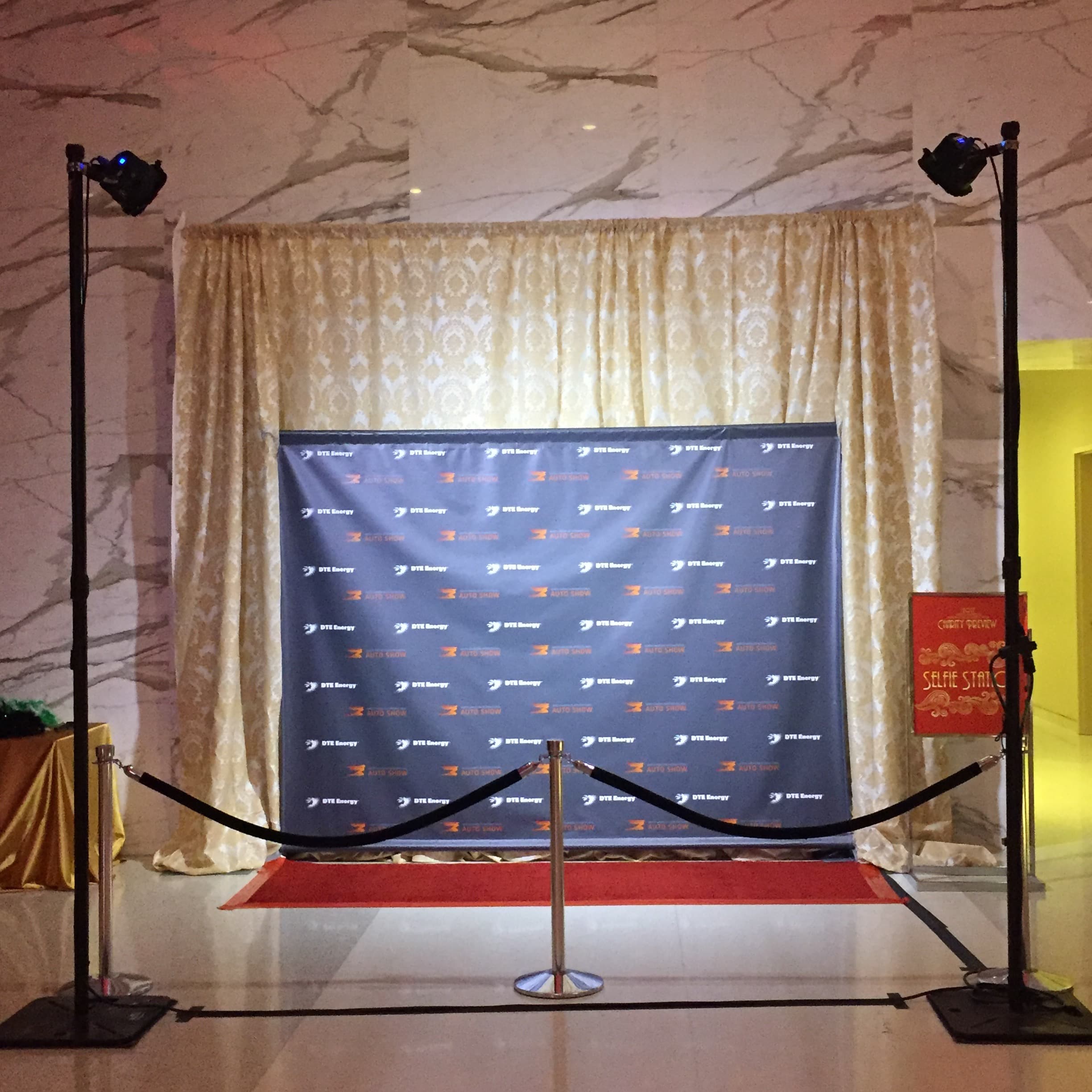 Selfie Station Red Carpet Lighting Design